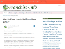 Tablet Screenshot of franchise-info.ca